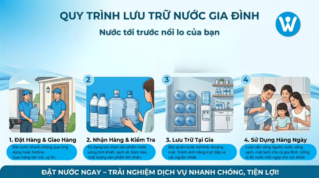 Quy trình lưu trữ nước
