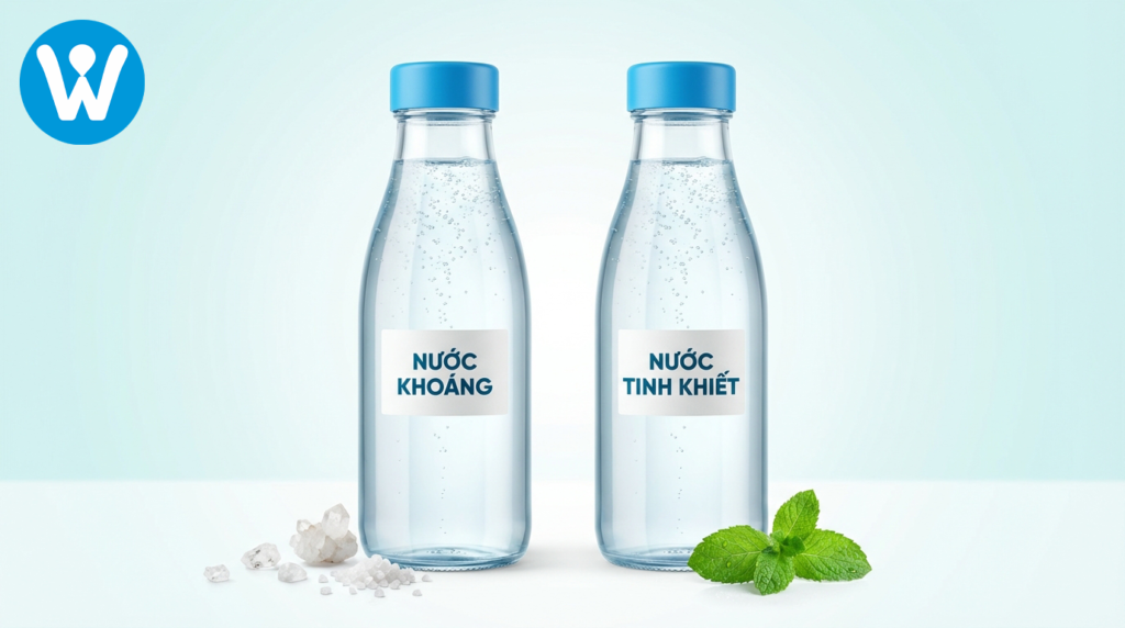 Phân biệt nước tinh khiết và nước khoáng