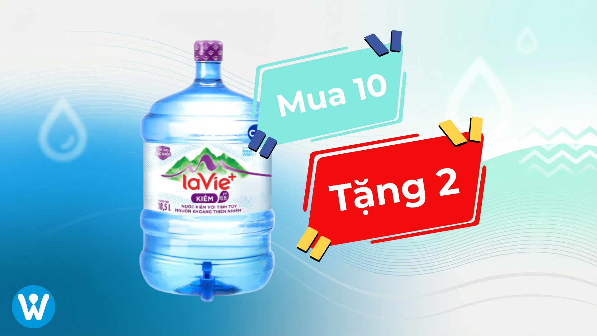Mua 10 Bình Lavie Kiềm Tặng 2 Bình Cùng Loại