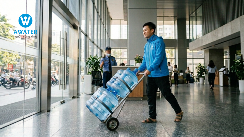 Giao nước công ty