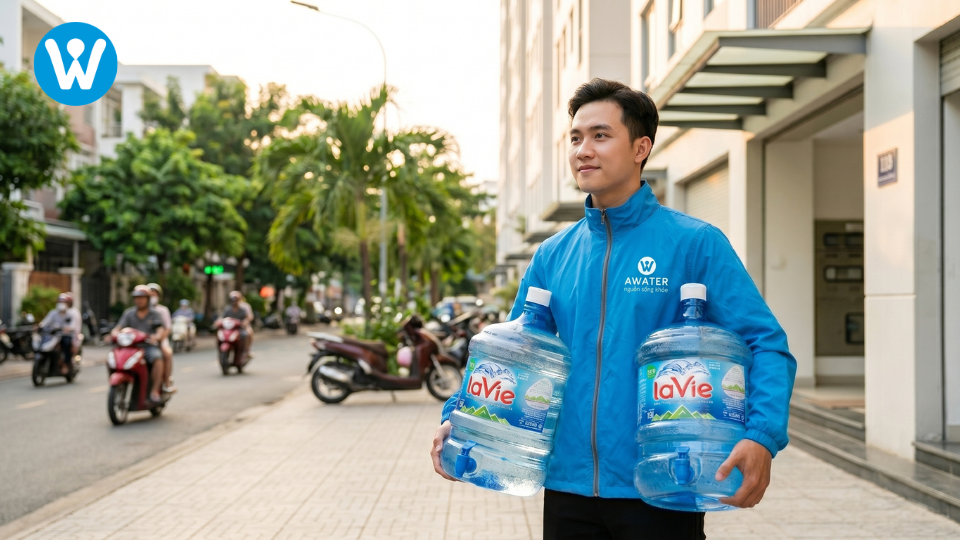Đại Lý Nước Uống Lavie Tân Phú – Awater Giao Bình 19L Tận Nhà Trong Ngày