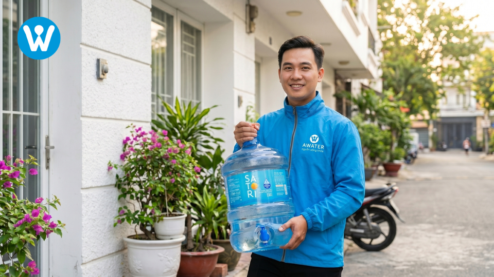 Đại lý nước uống Satori tại Tân Phú – Awater giao nhanh trong ngày, đổi bình tận nơi