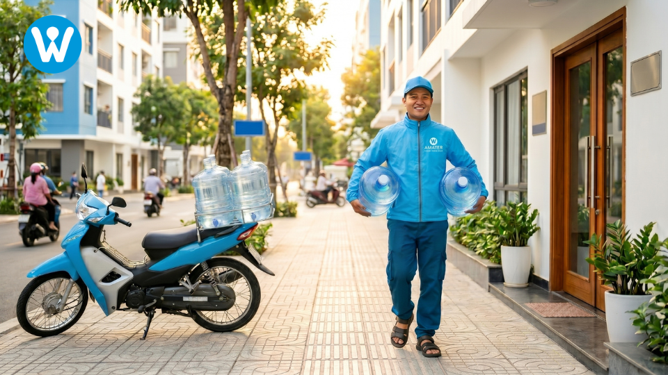 Nước đóng bình Awater tại Tân Phú — Giao tận nơi nhanh, an toàn, uy tín