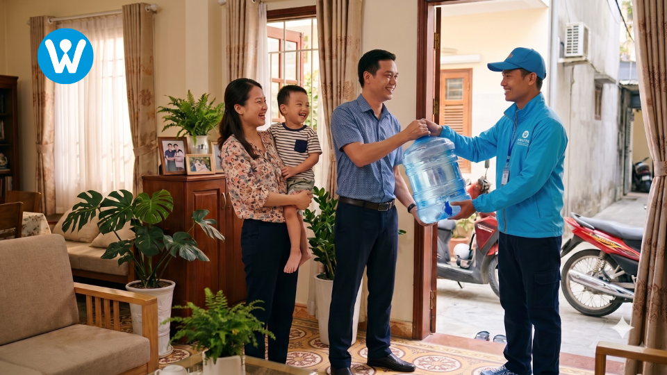 Giao nước gia đình