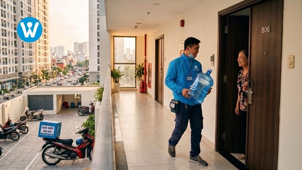 Giao nước tận nơi