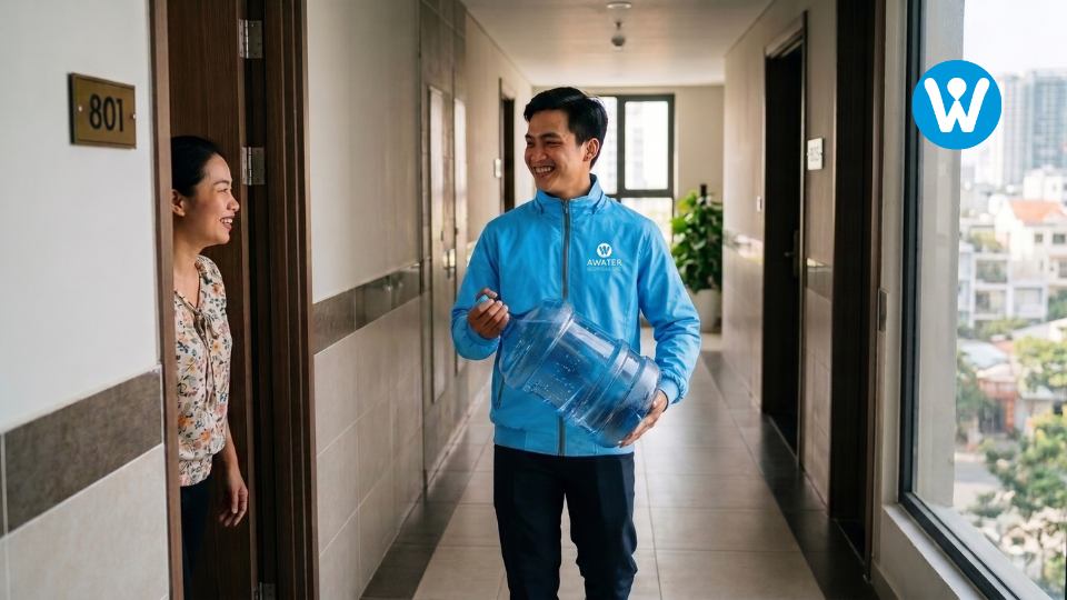 Giao nước uống tốt