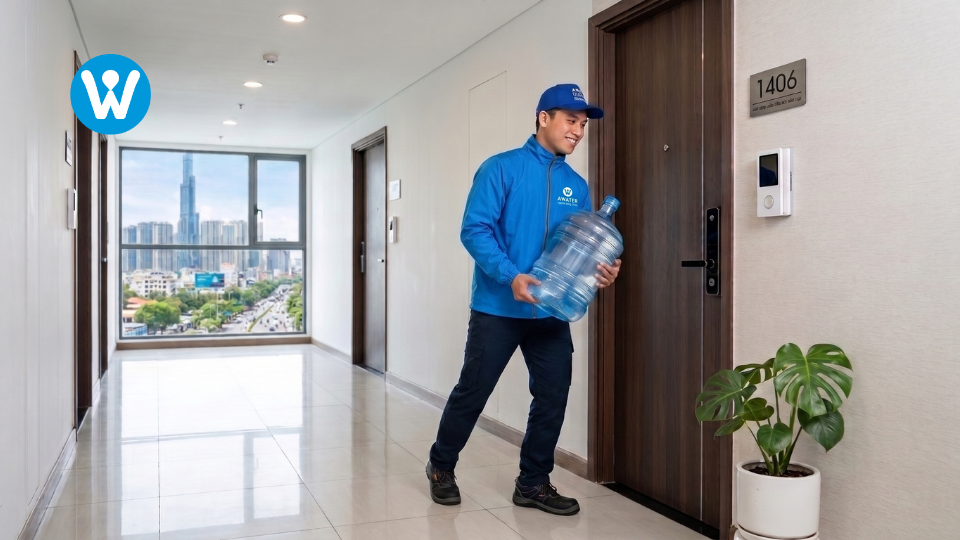 Giao Nước Nhanh TP.HCM: Đặt Trong 5 Phút, Nhận Nước Sau 2 Giờ Cùng Awater